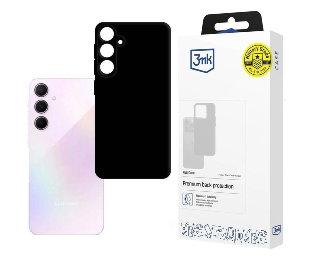 3MK Etui Matt Case Samsung A35 5G A356 Czarne 3M005693 - 1276810 - zdjęcie
